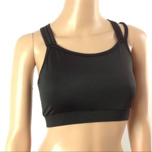 New Cascade Blue Sports Bra Size S Black Active